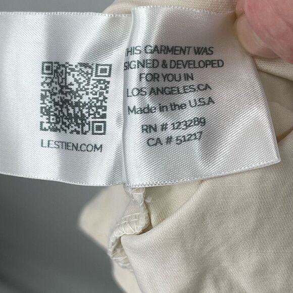 Les Tien Ivory Zip Up Flared High-Rise Straight Leg Cargo Pants Size Small - Picture 8 of 9